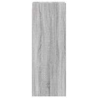 vidaXL Mobile a Muro con Ante in Vetro Grigio Sonoma 35x37x100 cm