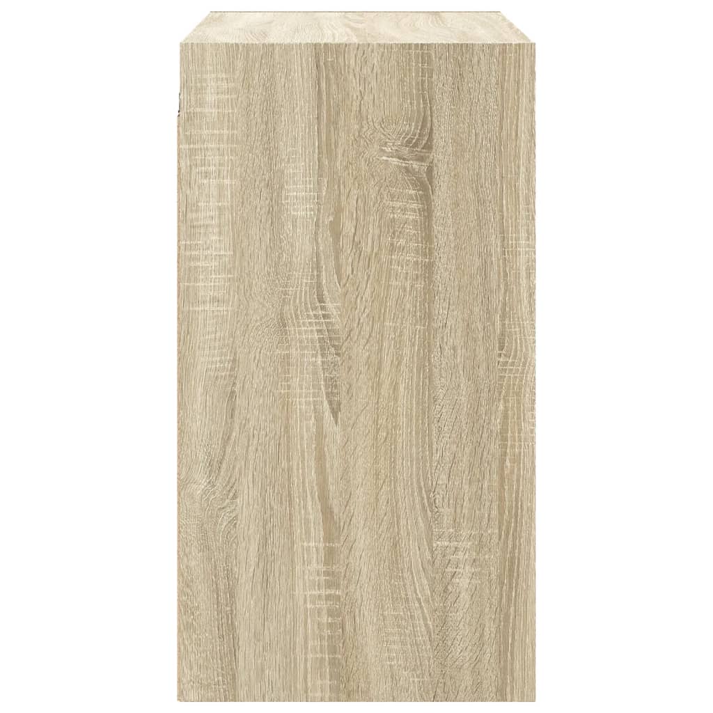 Mobile a Muro con Ante in Vetro Rovere Sonoma 68x37x68,5 cm 836492