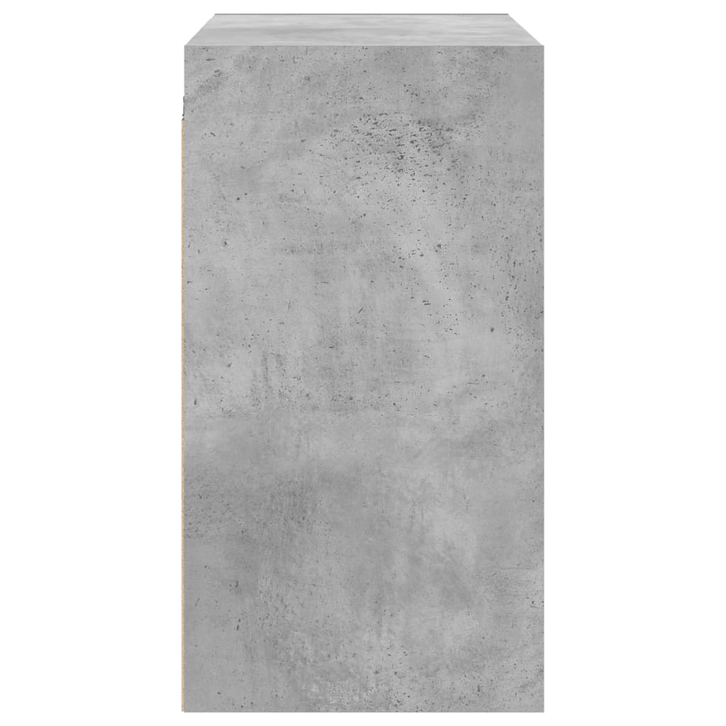 Mobile a Muro con Ante in Vetro Grigio Cemento 68x37x68,5 cm 836493