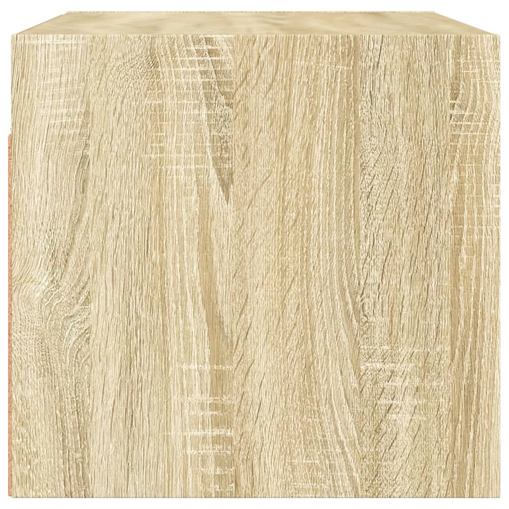 Mobile a Muro con Ante in Vetro Rovere Sonoma 68,5x37x35 cm 836501