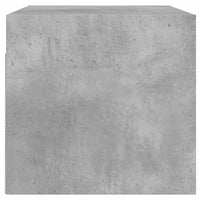 Mobile a Muro con Ante in Vetro Grigio Cemento 68,5x37x35 cm 836503