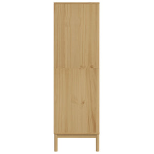 Armadio FLORO Marrone Cera 77x53x171 cm Legno Massello di Pino