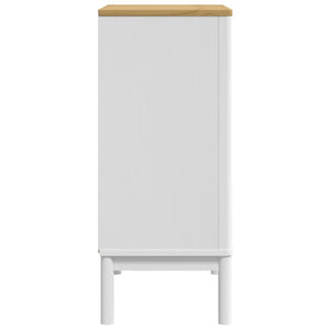 Cassettiera FLORO Bianca in Legno Massello di Pino 374009