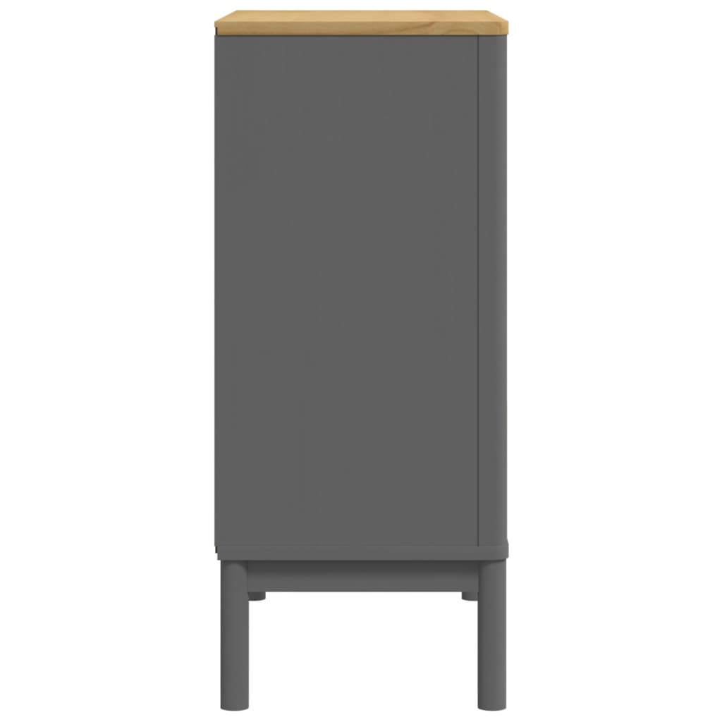 Cassettiera FLORO Grigia in Legno Massello di Pino 374010