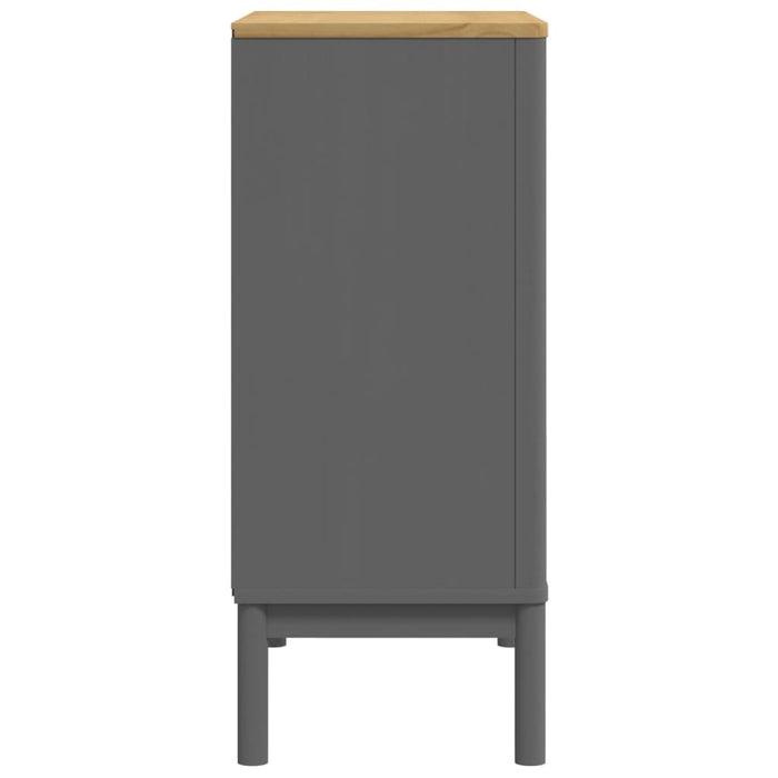Cassettiera FLORO Grigia in Legno Massello di Pino 374010