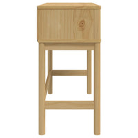 Tavolo Consolle FLORO 89,5x36,5x73 cm Marrone Cera Legno Pino