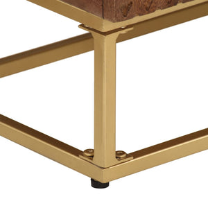 Credenza-Buffet-Armadio da cucina 55x30x76 cm in Legno Massello di Mango e Ferro 893147