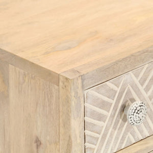 Credenza 55x30x76 cm in Legno Massello di Mango e Ferro 372010