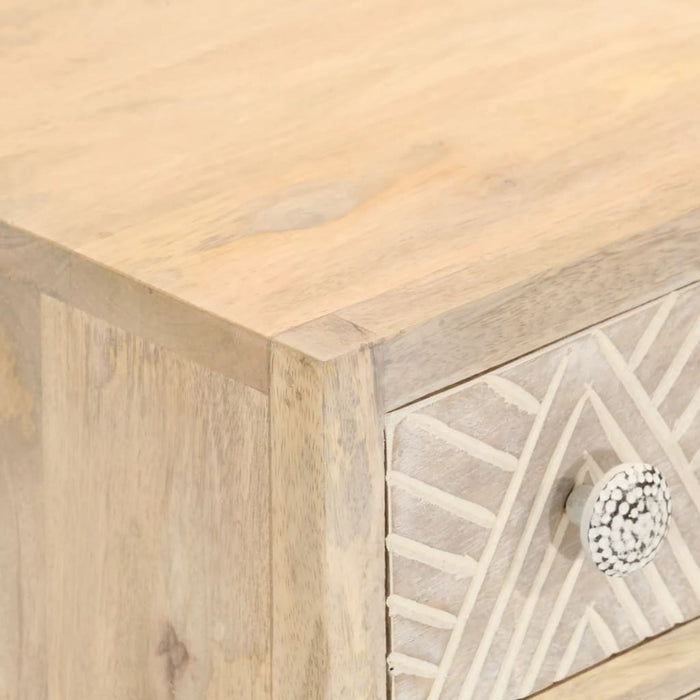 Credenza 55x30x76 cm in Legno Massello di Mango e Ferro 372010