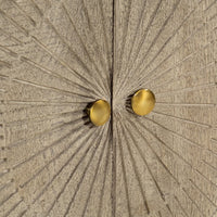 vidaXL Credenza 55x30x76 cm in Legno Massello di Mango e Ferro