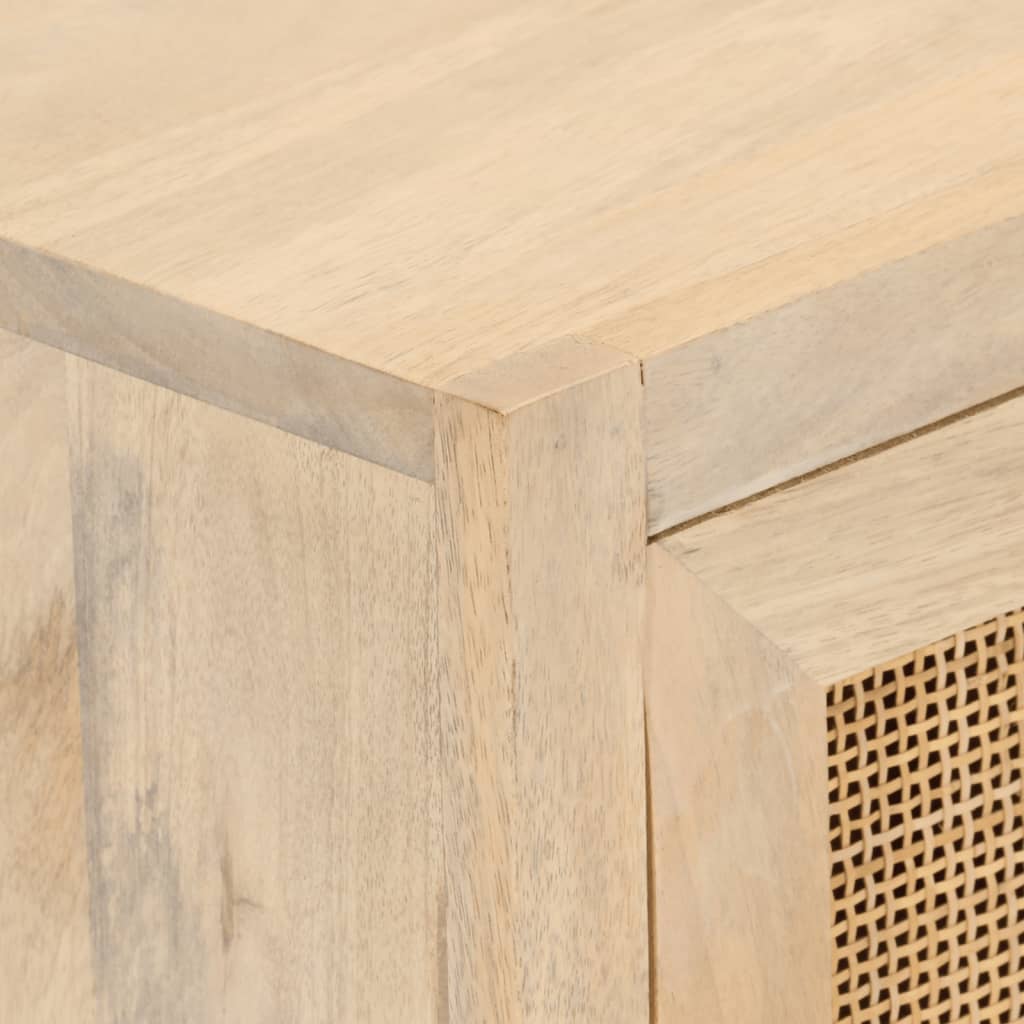 Credenza 55x30x76 cm in Legno Massello di Mango e Ferro 372020