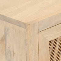 Credenza 55x30x76 cm in Legno Massello di Mango e Ferro 372020