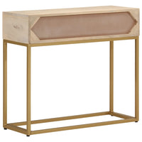 vidaXL Tavolo Consolle 90x30x76 cm in Legno Massello di Mango e Ferro