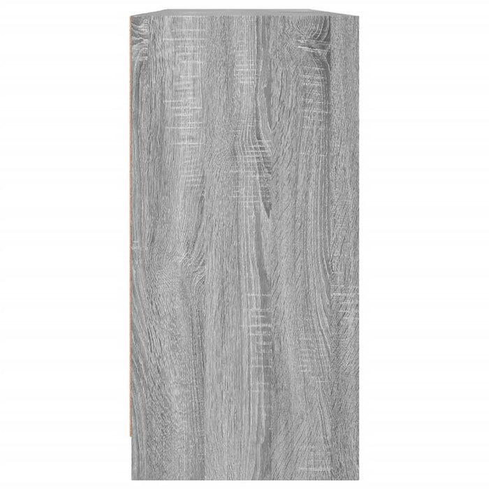 Libreria con Ante Grigio Sonoma 204x37x75 cm Legno Multistrato 3206536