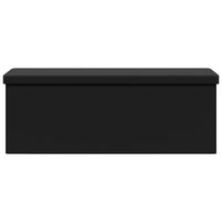 Panca Portaoggetti Pieghevole Nera in PVC 374906