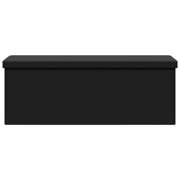 Panca Portaoggetti Pieghevole Nera in PVC 374906