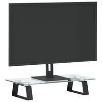 Supporto per Monitor Nero 40x20x8cm Vetro Temperato e Metallocod mxl 133368