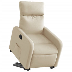 Poltrona Alzapersona Reclinabile Crema in Tessutocod mxl 133065