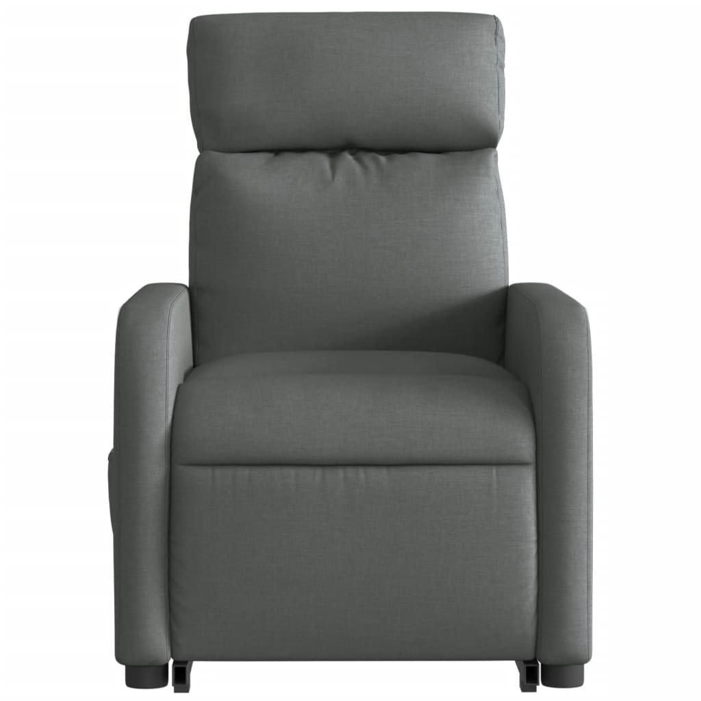 Poltrona Alzapersona Massaggi Elettrica Grigio Scuro Tessuto 3206727