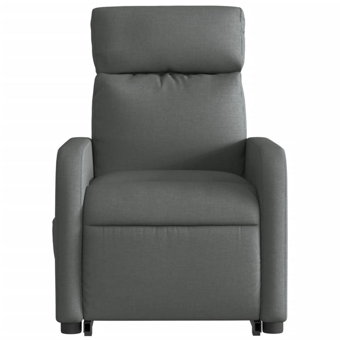 Poltrona Alzapersona Massaggi Elettrica Grigio Scuro Tessuto 3206727