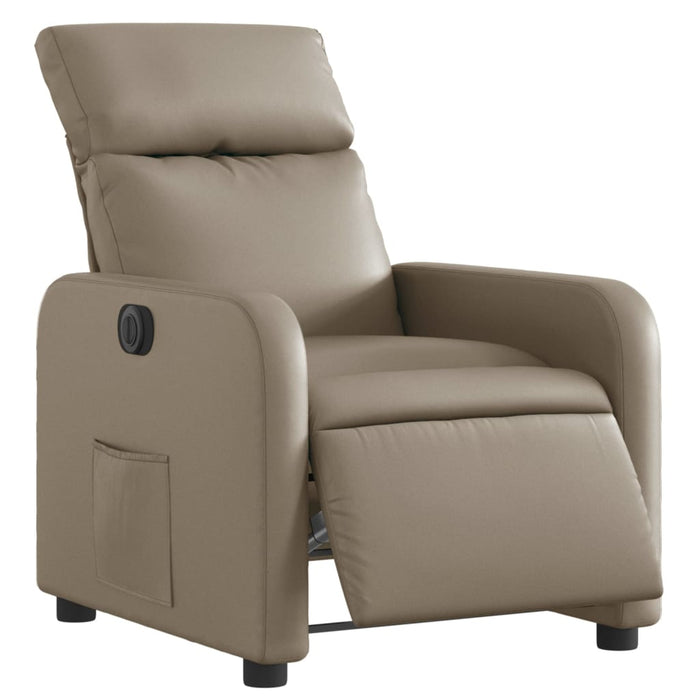 Poltrona Reclinabile Elettrica Cappuccino in Similpellecod mxl 85159