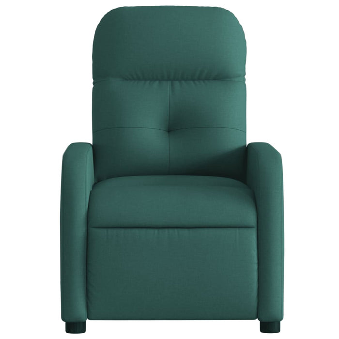 Poltrona Elettrica Reclinabile Verde Scuro in Tessuto 3206783