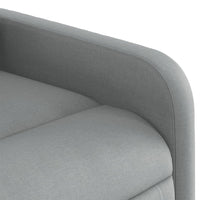 Poltrona Alzapersona Reclinabile Grigio Chiaro in Tessuto 3206795