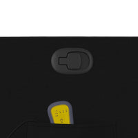 vidaXL Poltrona reclinabile massaggiante in tessuto nero