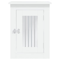 Gabbia Cani da Arredamento Bianca 45x62x59cm Legno Multistrato 838309