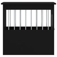 Gabbia Cani da Arredamento Nera 45x62x59cm Legno Multistrato 838310