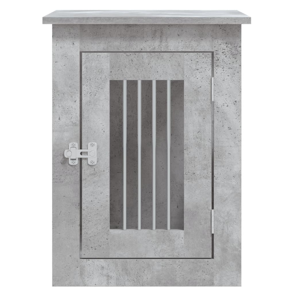 vidaXL Gabbia Cani Arredamento Grigio Cemento 45x62x59cm Multistrato