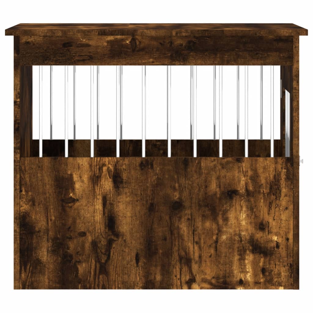 Gabbia Cani da Arredamento Rovere Fumo 55x75x65cm Multistrato 838320