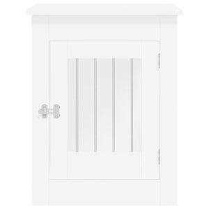 Mobile gabbia per cani 55 x 80 x 68 cm in derivati ​​del legno bianco 02_0043361