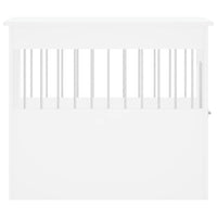 Mobile gabbia per cani 55 x 80 x 68 cm in derivati ​​del legno bianco 02_0043361