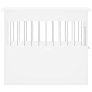 Mobile gabbia per cani 55 x 80 x 68 cm in derivati ​​del legno bianco 02_0043361