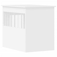 Mobile gabbia per cani 55 x 80 x 68 cm in derivati ​​del legno bianco 02_0043361