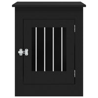 Mobile gabbia per cani 55 x 80 x 68 cm legno multistrato nero 02_0043362