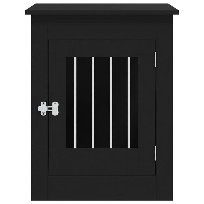 Mobile gabbia per cani 55 x 80 x 68 cm legno multistrato nero 02_0043362
