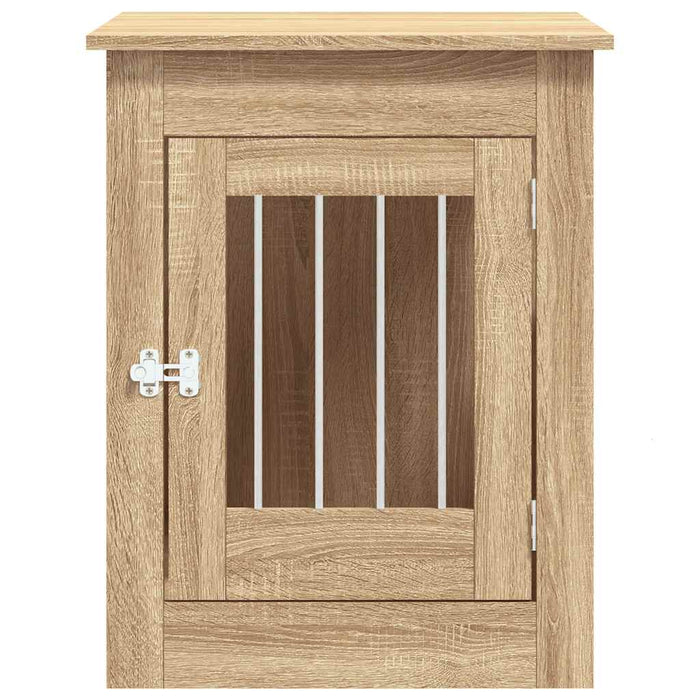 vidaXL Gabbia Cani da Arredamento Rovere Sonoma 55x80x68cm Multistrato