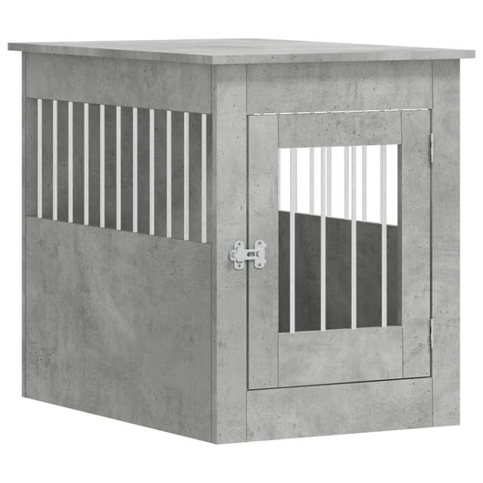 Mobile gabbia per cani 55 x 80 x 68 cm grigio 02_0043360