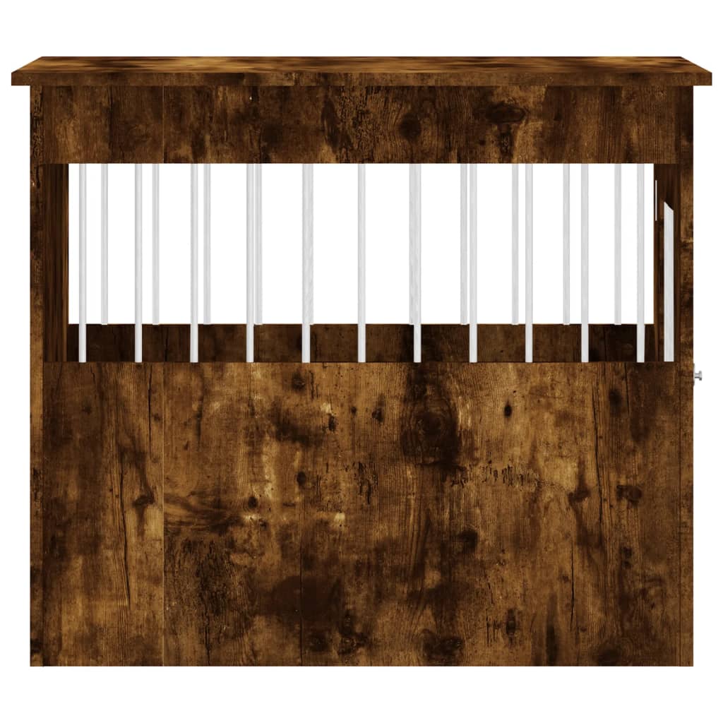 Gabbia Cani da Arredamento Rovere Fumo 55x80x68cm Multistrato 838327