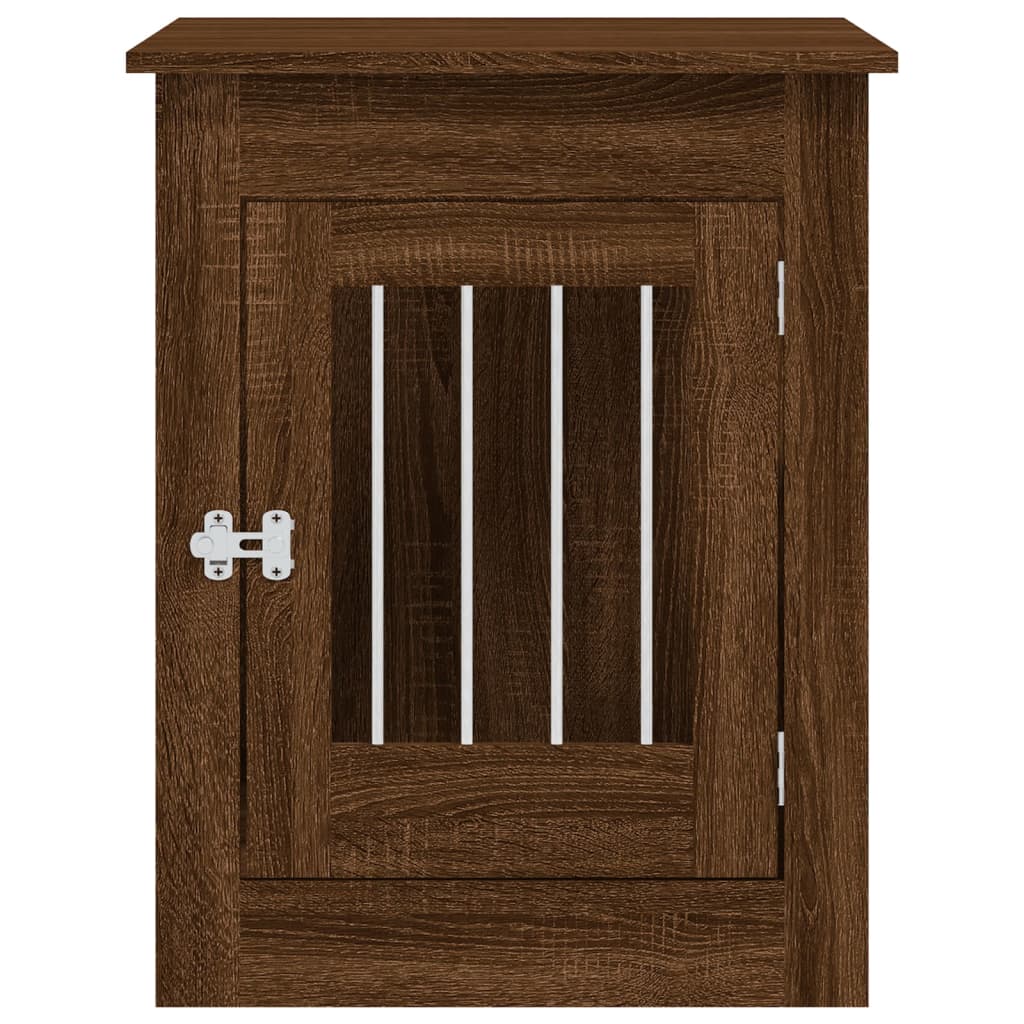 Mobile gabbia per cani 55 x 80 x 68 cm marrone 02_0043359