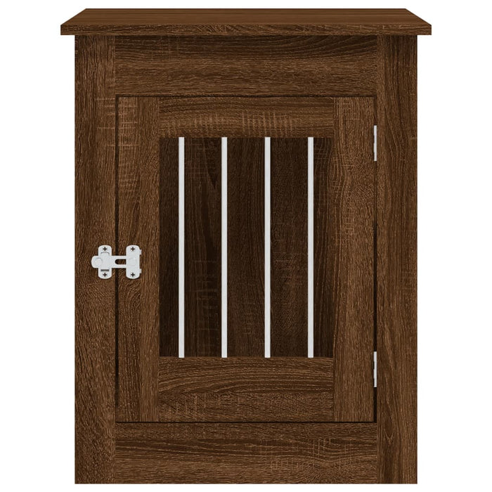 Mobile gabbia per cani 55 x 80 x 68 cm marrone 02_0043359