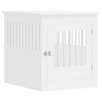 Gabbia Cani Arredamento Bianca 64,5x80x71cm Legno Multistrato 838330