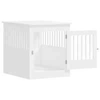 Mobile per gabbia per cani 64,5 x 80 x 71 cm in multistrato bianco 02_0043367