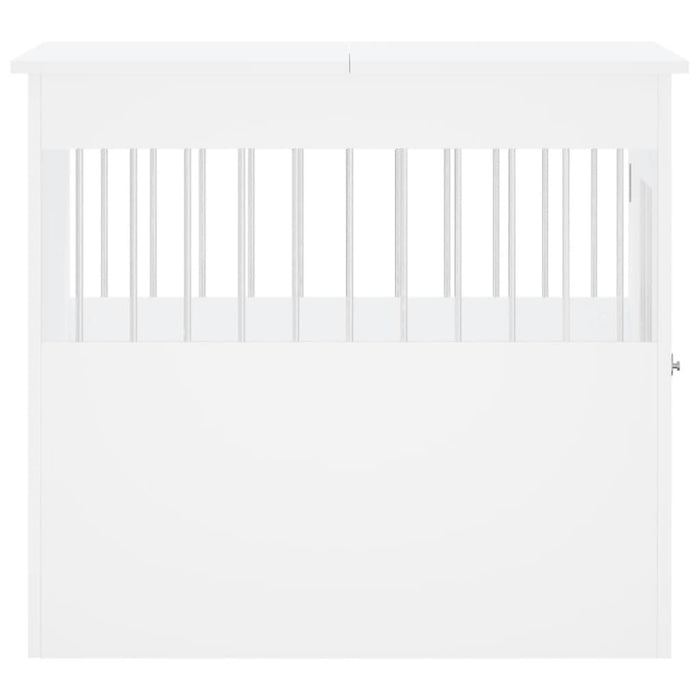 Mobile per gabbia per cani 64,5 x 80 x 71 cm in multistrato bianco 02_0043367