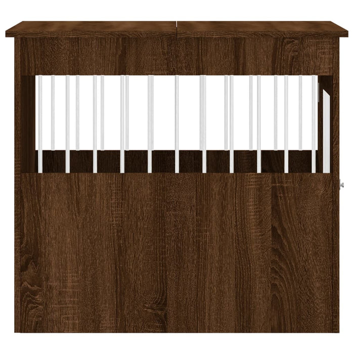 Gabbia Cani Arredamento Rovere Marrone 64,5x80x71cm Multistrato 838336