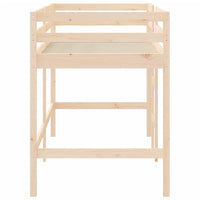 Letto Soppalco con Scala Bambini 90x190 cm Legno Massello Pino 835892