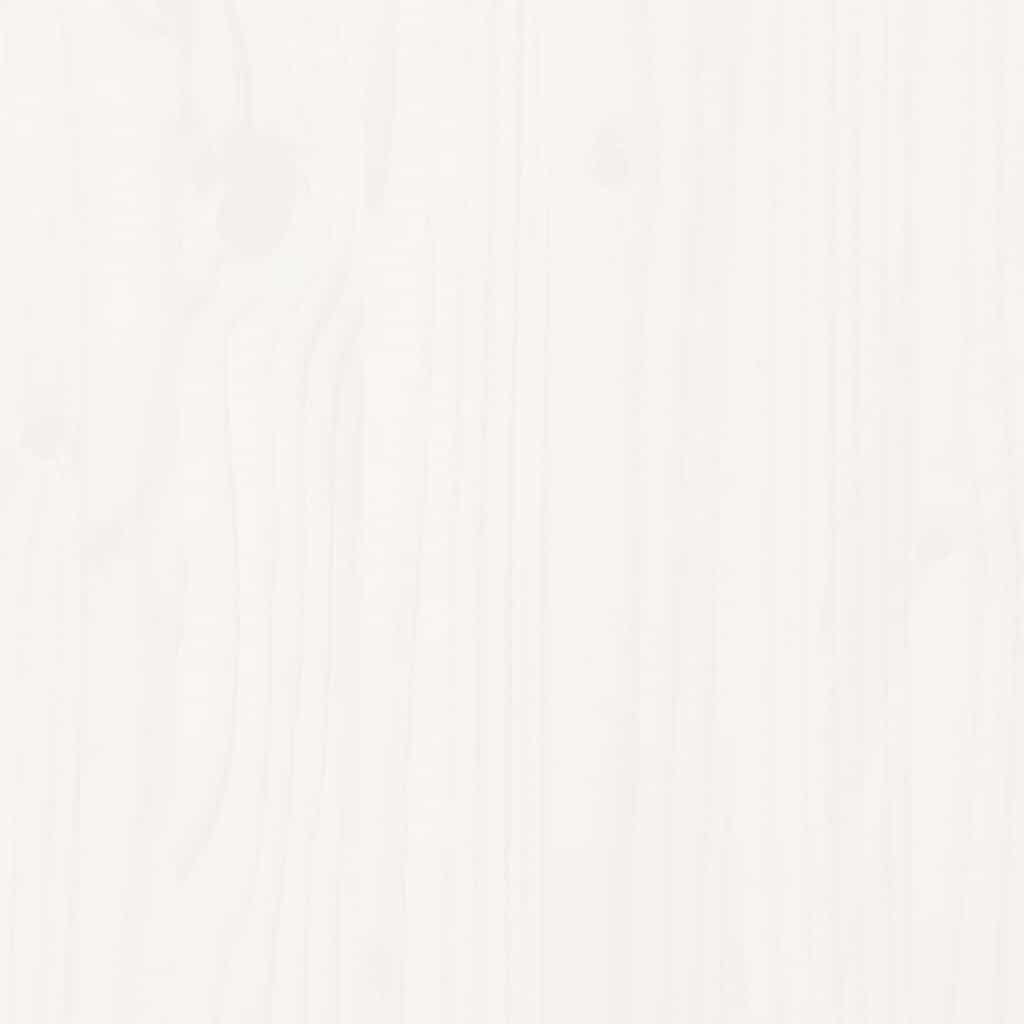 Letto Soppalco Scivolo Bambini Bianco 90x200 cm Massello Pino 835908