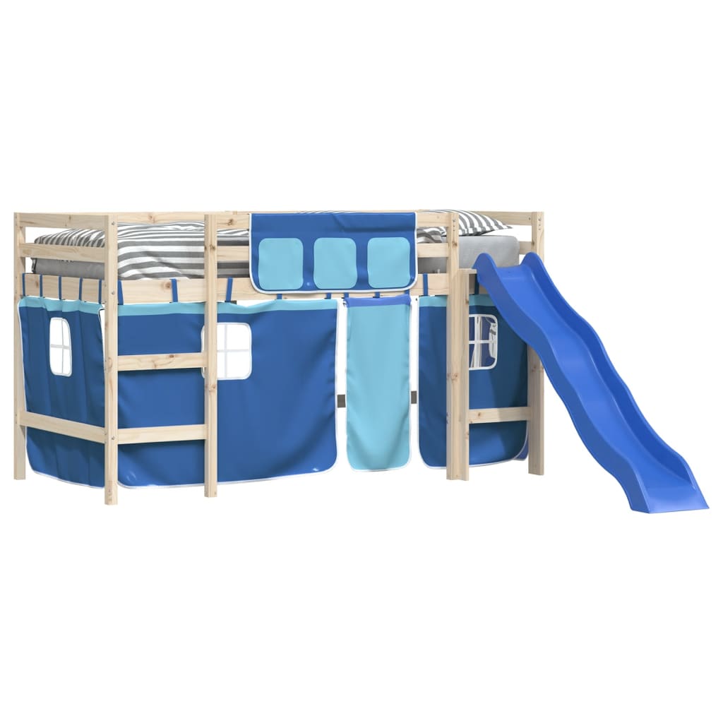 Tende per Letto a Soppalco Blu in Poliestere 835914